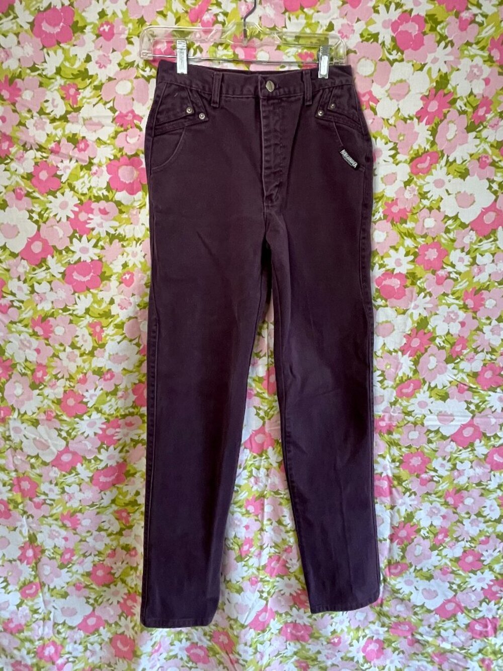 Vintage Roughrider by Circle T Purple Jeans 9/10 High Rise Western 80s